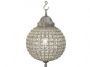 Cognac Pewter Crystal Ball Chandelier - 3 Sizes